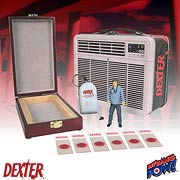 Dexter 3 3/4-Inch Action Figure in Tin Tote with Blood Slide Box - Convention Exclusive